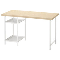 MITTCIRKEL / SPÄND - Desk, pine/white effect,120x60 cm