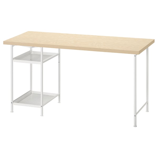 MITTCIRKEL / SPÄND desk, lively pine effect/black