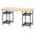 MITTCIRKEL / SPÄND - Desk, pine/black effect,140x60 cm