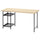 MITTCIRKEL / SPÄND - Desk, pine/black effect,140x60 cm
