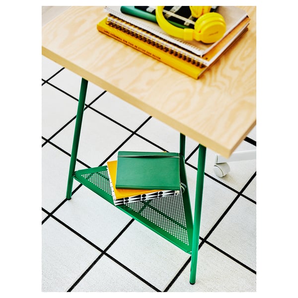 MITTCIRKEL / TILLSLAG desk, lively pine effect/green
