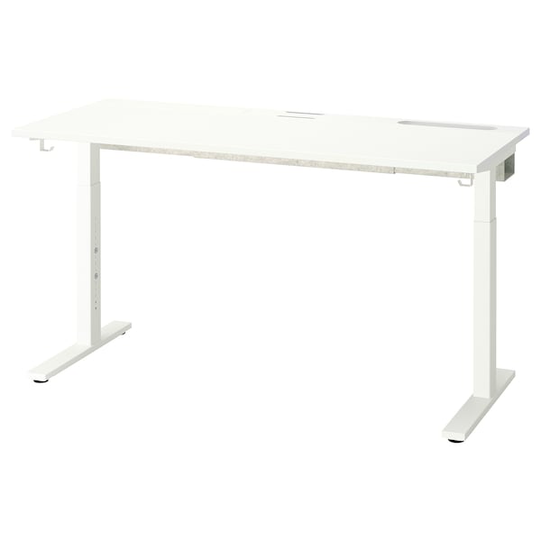 MITTZON - Desk base, white, 120/140/160x60 cm