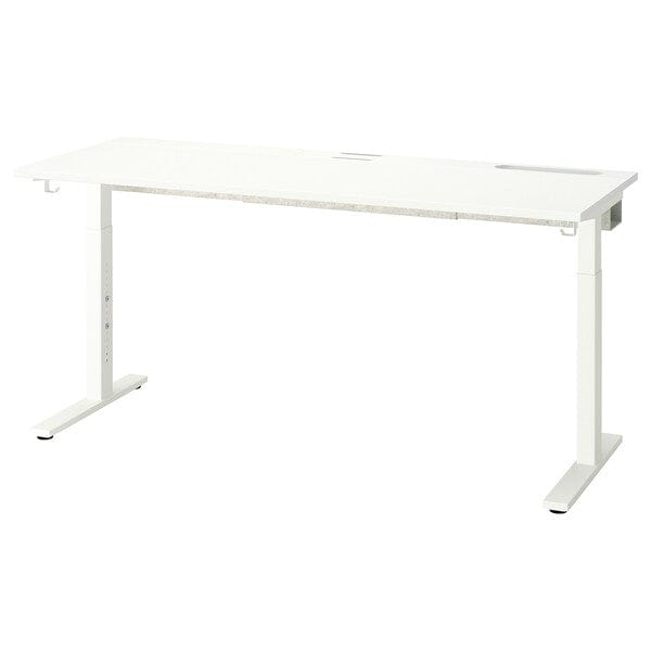 Ikea MITTZON - Desk base, white, 120/140/160x60 cm
