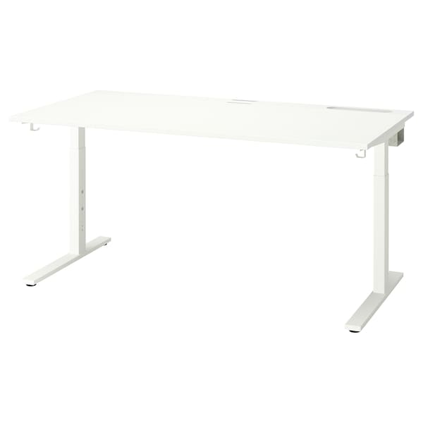 MITTZON - Desk base, white, 120/140/160x80 cm