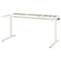 MITTZON underframe for desk, white, 120/140/160x80 cm