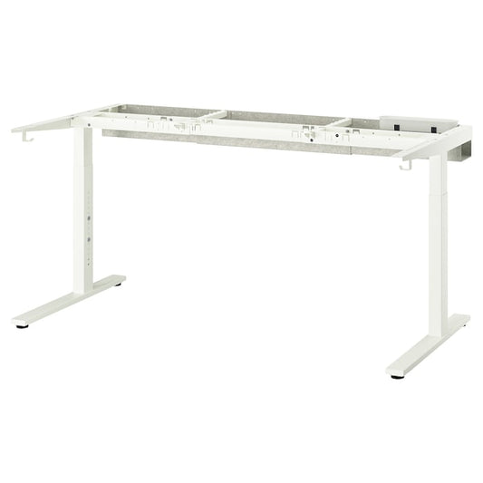 Ikea MITTZON - Desk base, white, 120/140/160x80 cm