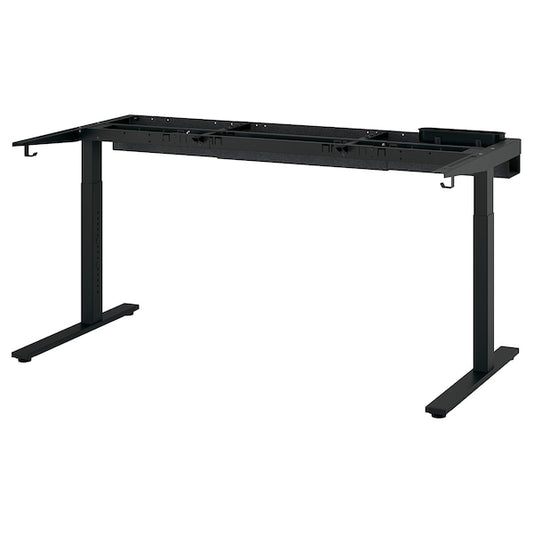 Ikea MITTZON - Desk base, black, 120/140/160x80 cm