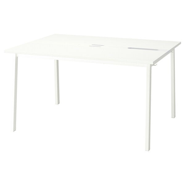 MITTZON - Base for meeting table, white, 140x108x73 cm