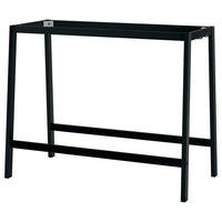 MITTZON - Base for meeting table, black, 140x68x103 cm