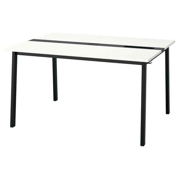 MITTZON - Base for meeting table, black, 140x108x73 cm