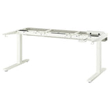 MITTZON underframe sit/stand for desk, electric/white, 120/140/160x80 cm