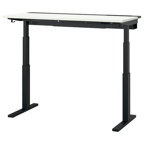 Ikea MITTZON - Adjustable height desk base, electric/black, 120/140/160x60 cm