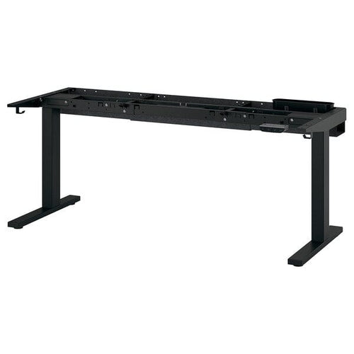 MITTZON underframe sit/stand for desk, electric/black, 120/140/160x60 cm