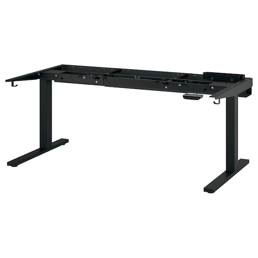 Ikea MITTZON - Adjustable height desk base, electric/black, 120/140/160x80 cm