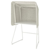 MITTZON focus workstation, beige/white, 95x87x155 cm