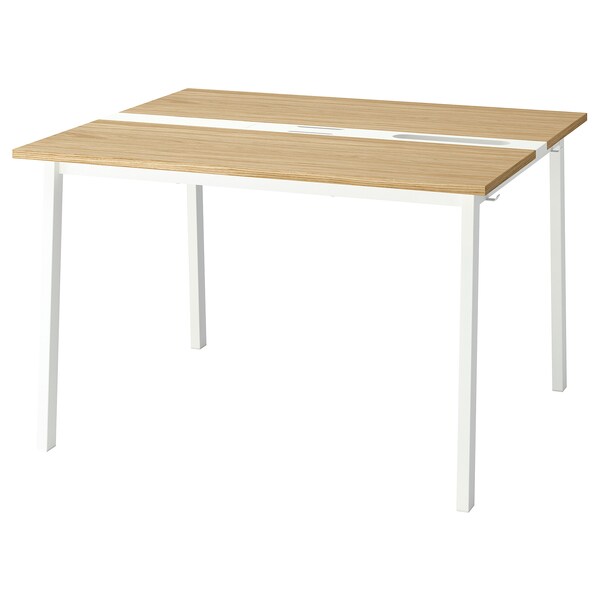 MITTZON - Additional top, oak veneer, 120x48 cm