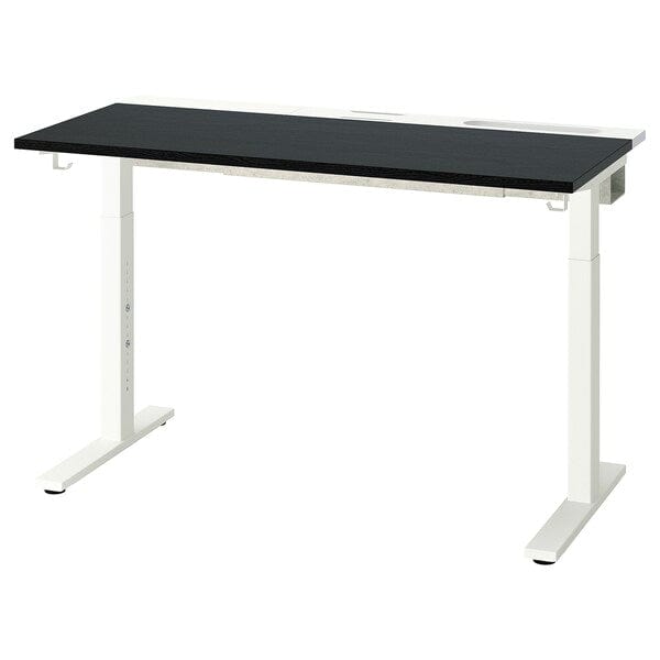 Ikea MITTZON - Additional top, black stain/ash veneer, 120x48 cm