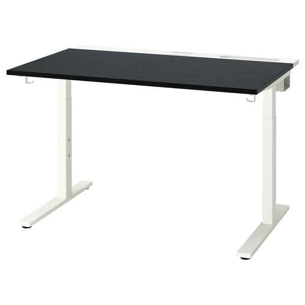 MITTZON - Additional top, black stain/ash veneer, 120x68 cm