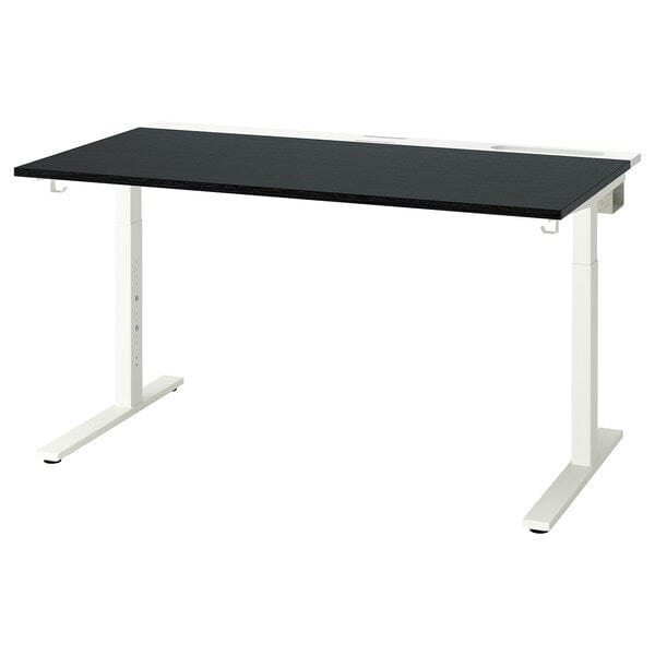 Ikea MITTZON - Additional top, black stain/ash veneer, 140x68 cm