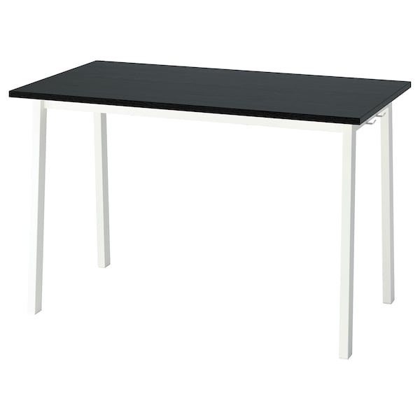 MITTZON - Additional top, black stain/ash veneer, 120x68 cm