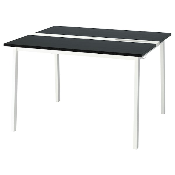 MITTZON - Additional top, black stain/ash veneer, 120x48 cm