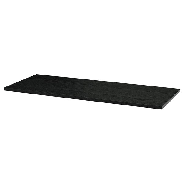 MITTZON - Additional top, black stain/ash veneer, 120x48 cm