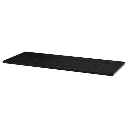 MITTZON table top, black stained/ash veneer, 120x48 cm
