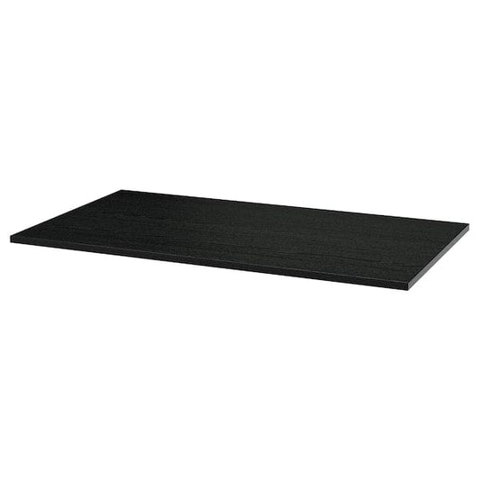 Ikea MITTZON - Additional top, black stain/ash veneer, 120x68 cm