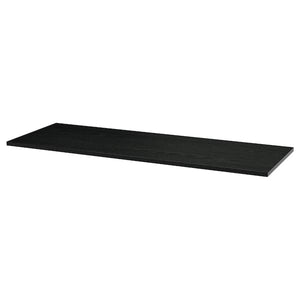 Ikea MITTZON - Additional top, black stain/ash veneer, 140x48 cm