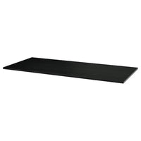 MITTZON table top, black stained/ash veneer, 160x68 cm