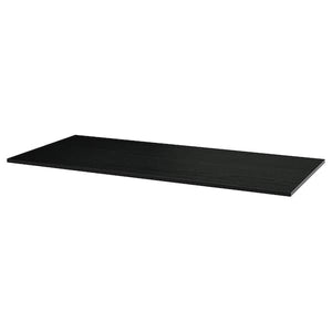 Ikea MITTZON - Additional top, black stain/ash veneer, 160x68 cm