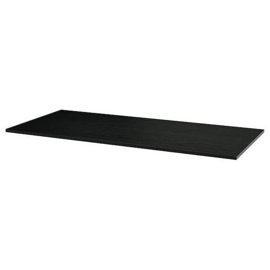 Ikea MITTZON - Additional top, black stain/ash veneer, 160x68 cm