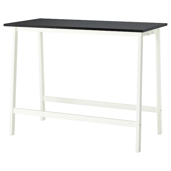 MITTZON - Additional top, black stain/ash veneer, 140x68 cm