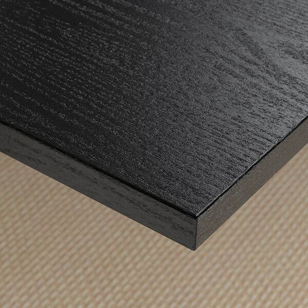 MITTZON - Additional top, black stain/ash veneer, 160x68 cm