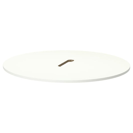 Ikea MITTZON - Table top, round/white, 120 cm