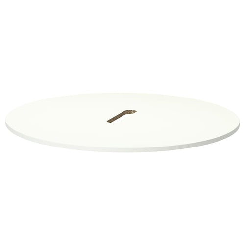 MITTZON table top, round/white, 120 cm