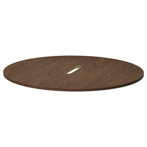 Ikea MITTZON - Table top, round/walnut veneer, 120 cm