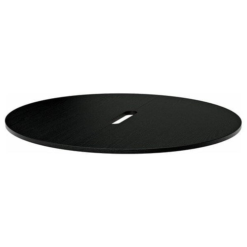 MITTZON table top, round/black stained ash veneer, 120 cm