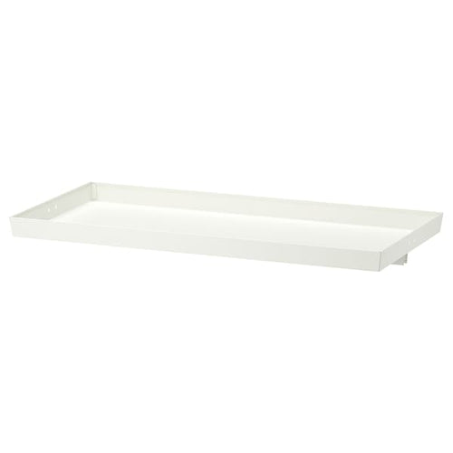 MITTZON display shelf for frame w castors, white, 80x4 cm