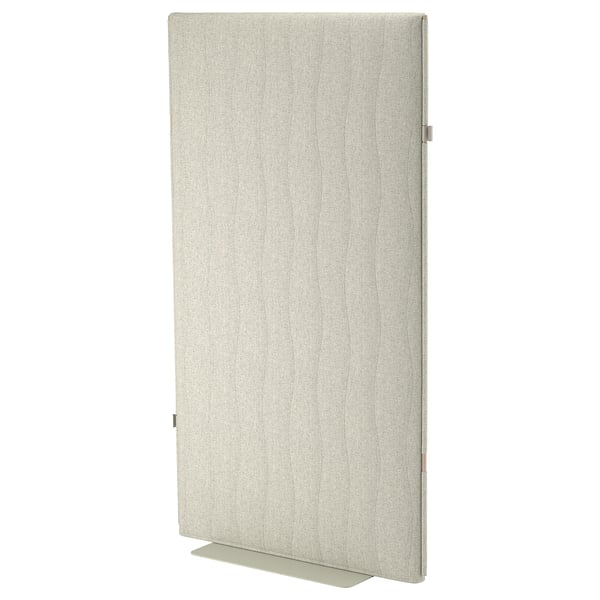 MITTZON acoustic screen, floor standing, Gunnared beige, 90x157 cm