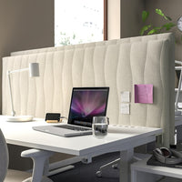 MITTZON - Acoustic screen for desk, Gunnared beige, 165x72 cm