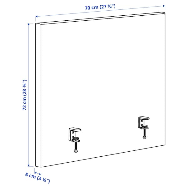 MITTZON - Acoustic screen for desk, Gunnared beige, 70x72 cm