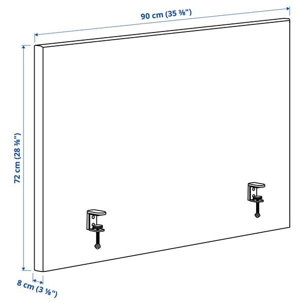 Ikea MITTZON - Acoustic screen for desk, Gunnared beige, 90x72 cm