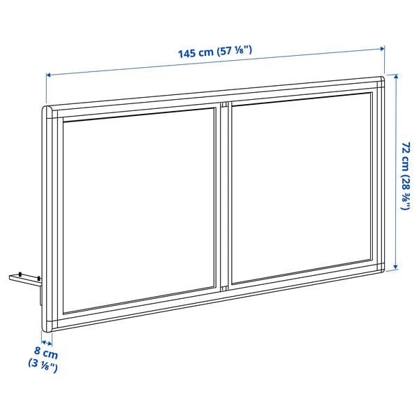 Ikea MITTZON - Acoustic screen for desk, Gunnared beige, 145x72 cm