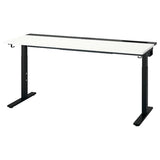 MITTZON desk, white/black, 160x60 cm
