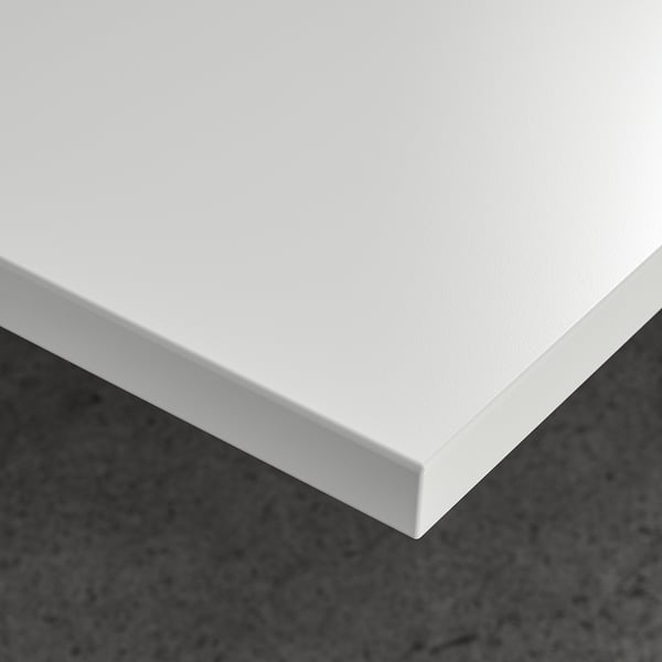 MITTZON desk, white/black, 160x80 cm