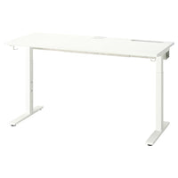 MITTZON - Desk, white, 140x60 cm
