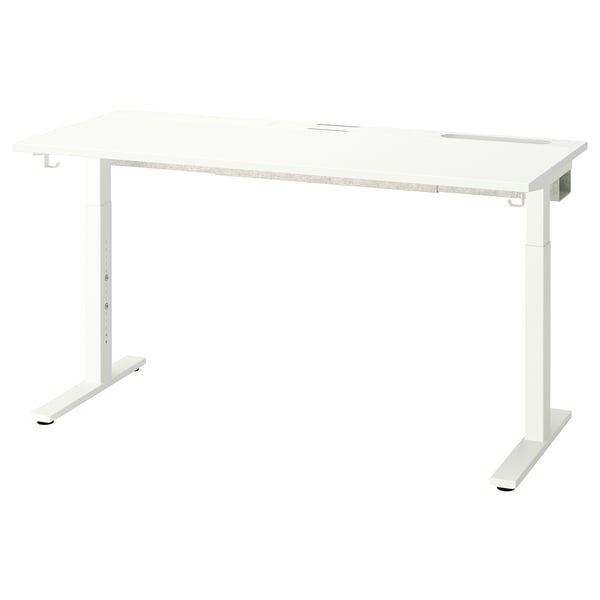 MITTZON desk, white, 140x60 cm