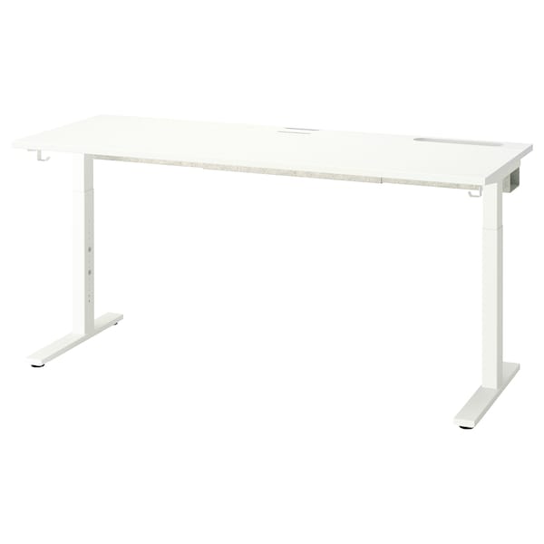 MITTZON - Desk, white,160x60 cm