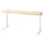 MITTZON - Desk, birch veneer/white,160x60 cm